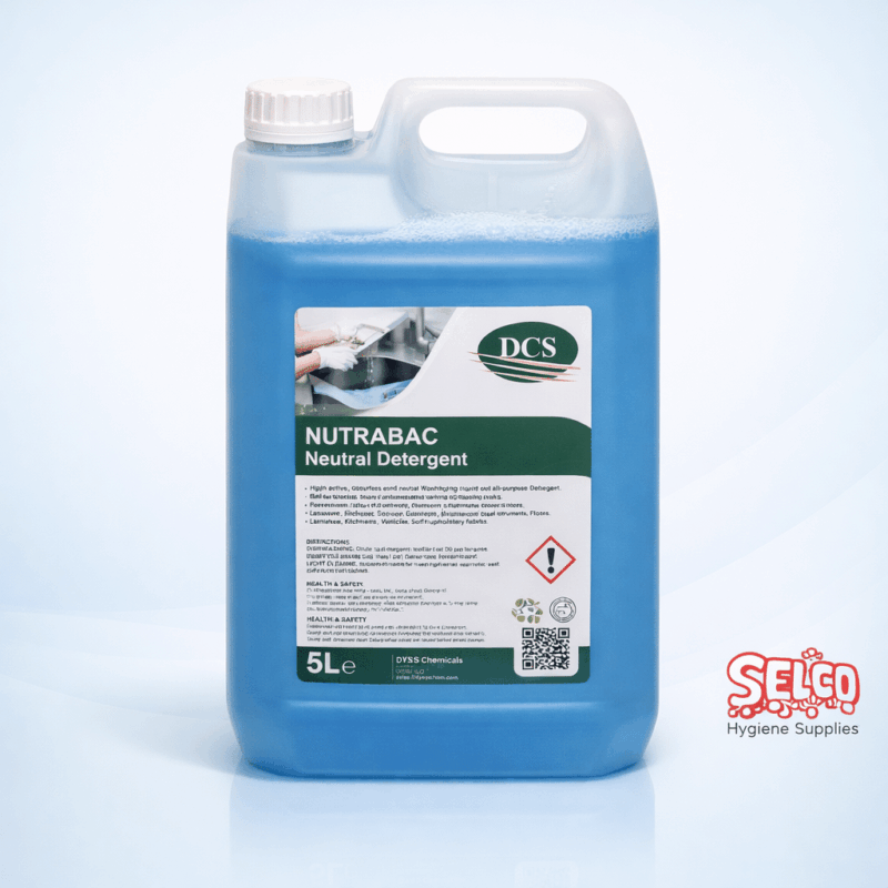 Nutrabac washing up liquid price Ireland 5L bactericidal neutral detergent