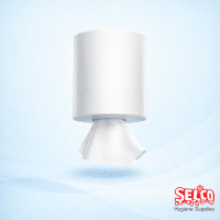 A professional 6 pack of office cleaning products white centrefeed rolls 2 ply embossed Ireland