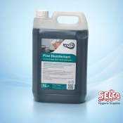Pine Disinfectant Cleaner 5 litre bottle with BS6424 Grade QAP 30 certification label