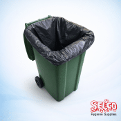 Strong black wheelie bin liners 44 x 48 75 pack for 240L bins Ireland