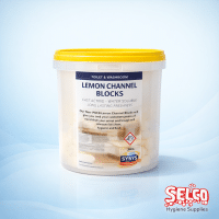 3kg bucket of Dysys lemon bio urinal blocks for professional washrooms Ireland