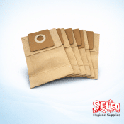A pack of 5 replacement dust bags for Victor V9 and D9 commercial vacuum cleaners Ireland