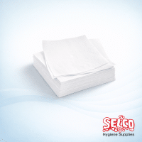 White 2 ply napkins 2000 per case price Ireland 40cm 1/4 fold