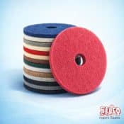 17 inch floor cleaning and polishing pads in various colours white red blue green black