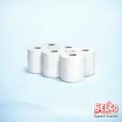 SystemOne Hand Towel Roll Soft Paper Towel White 6 Pack - 6 rolls from Adapt Paper