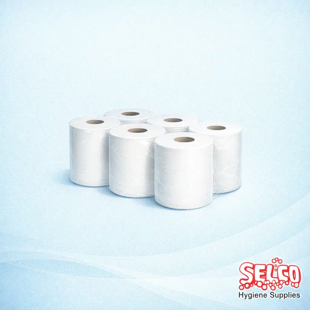 SystemOne Hand Towel Roll Soft Paper Towel White 6 Pack - 6 rolls from Adapt Paper