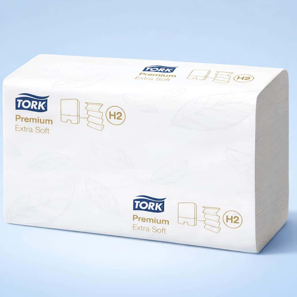Tork Xpress H2 hand towels price Ireland white 2-ply multifold