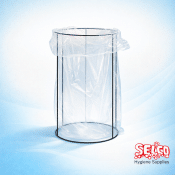 Wire Sack Holder with 50 Clear Bin Bags for commercial use in Ireland