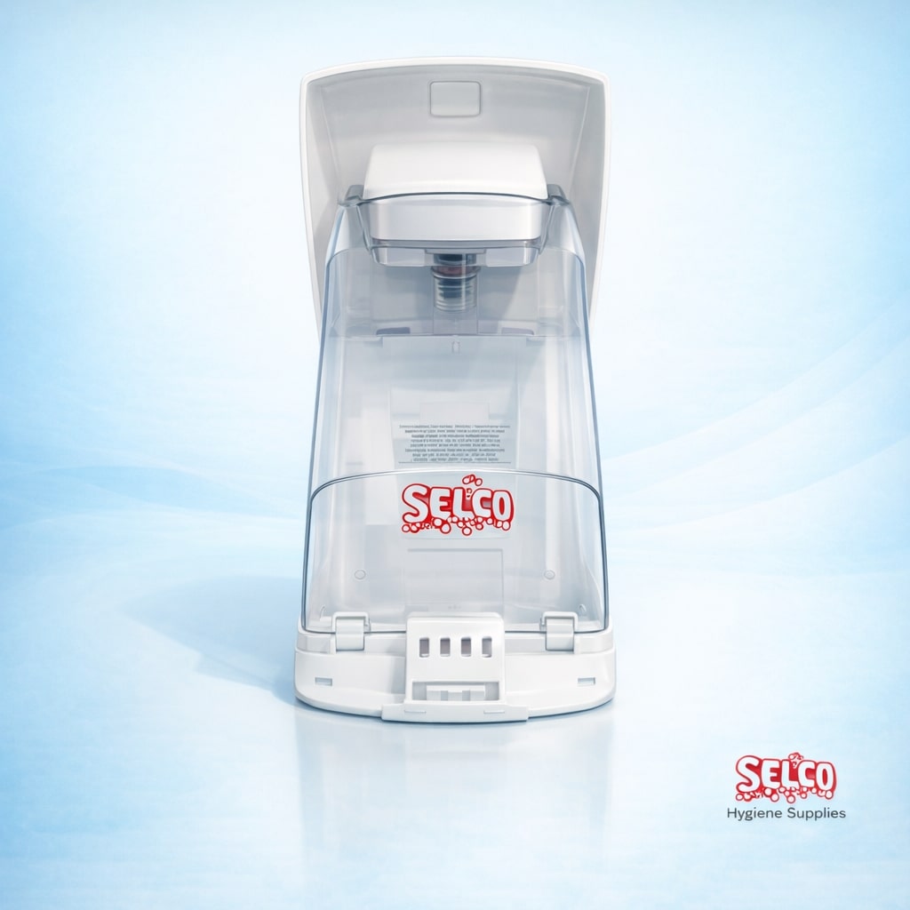 Hand Gel Dispenser Sanitiser-Safe Hands - clear - Commercial Supply - Image 2