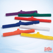 Hygiene Floor Squeegees 18" Rubber - Red - Blue - Green - Yellow