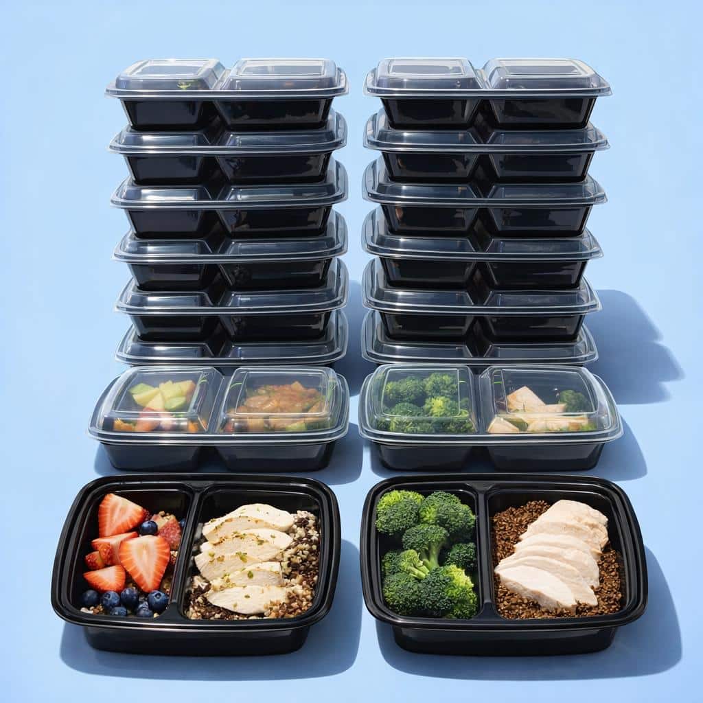 Microwave Meal Container 24-36oz 320Pk-Takeaway Meal Food Tray - Image 3