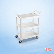 3 Shelf Mobile Catering Service Cart Trolley - 90.5 KG - 92 cm