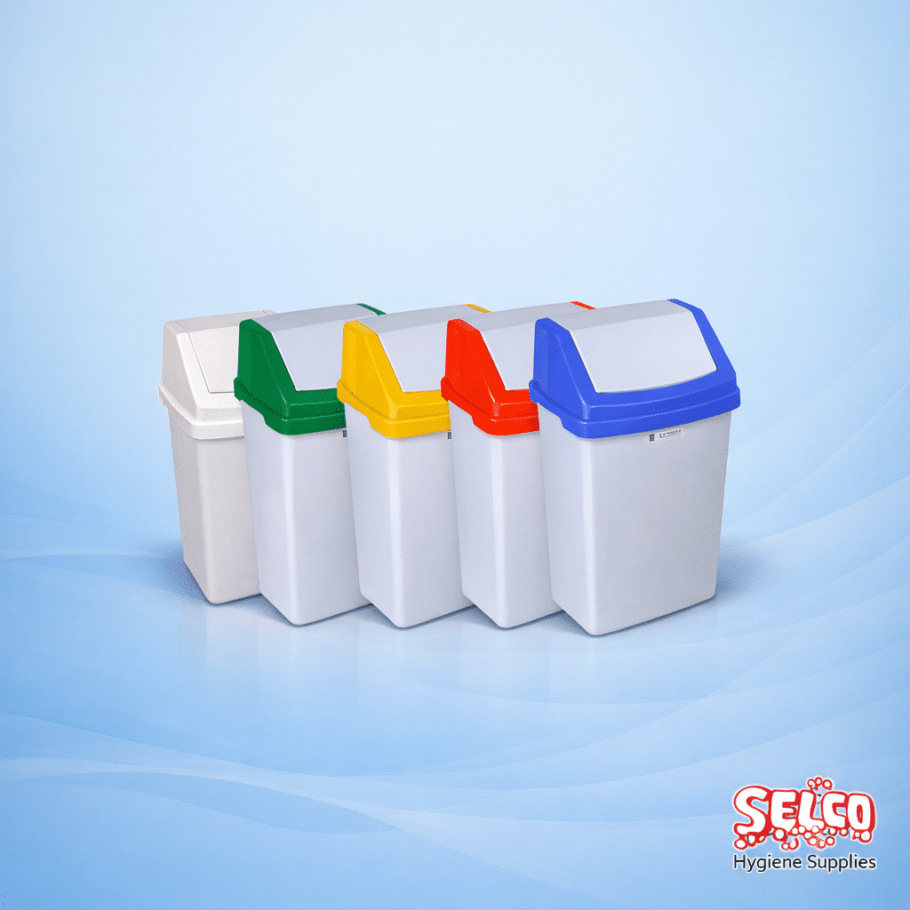 Swing Top Bin Large- Waste Bins- ON SALE - Waste Management Supply