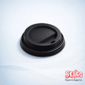 Hot Cup Lids Catering 8oz Black Sip Lid - Takeaway Supply