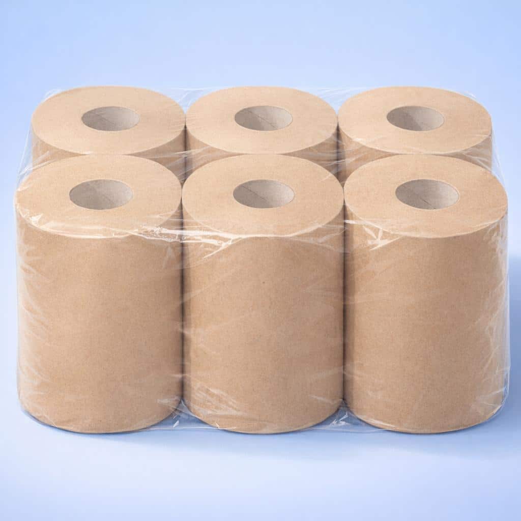 Centrefeed Eco Natural Roll 144 Mt – 6 Rolls Per Case - 144m - Image 3