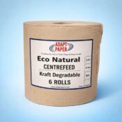 Alternative view of Centrefeed Eco Natural Roll 144 Mt ‚Äì 6 Rolls Per Case - 144m