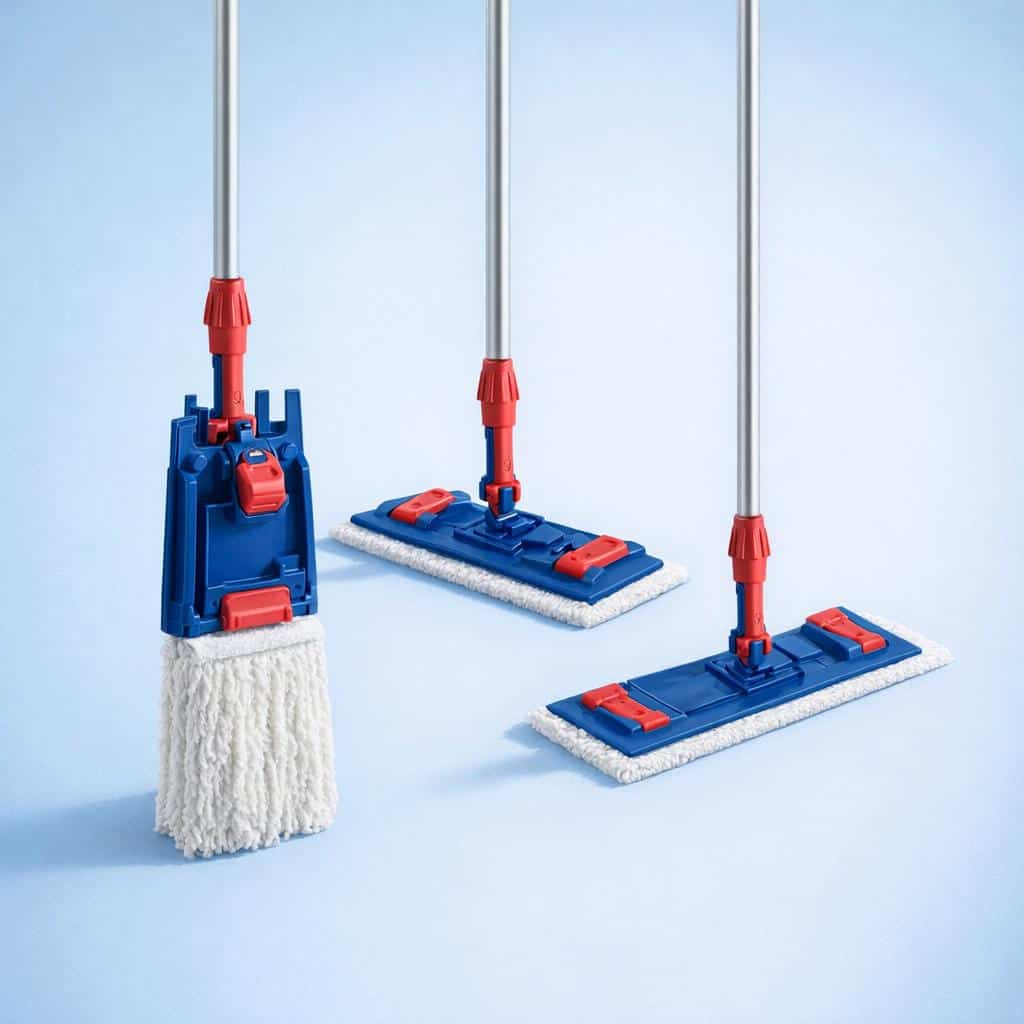 Flat Mop Frame with Flap and Pocket Holder - Commercial Supply - Image 3