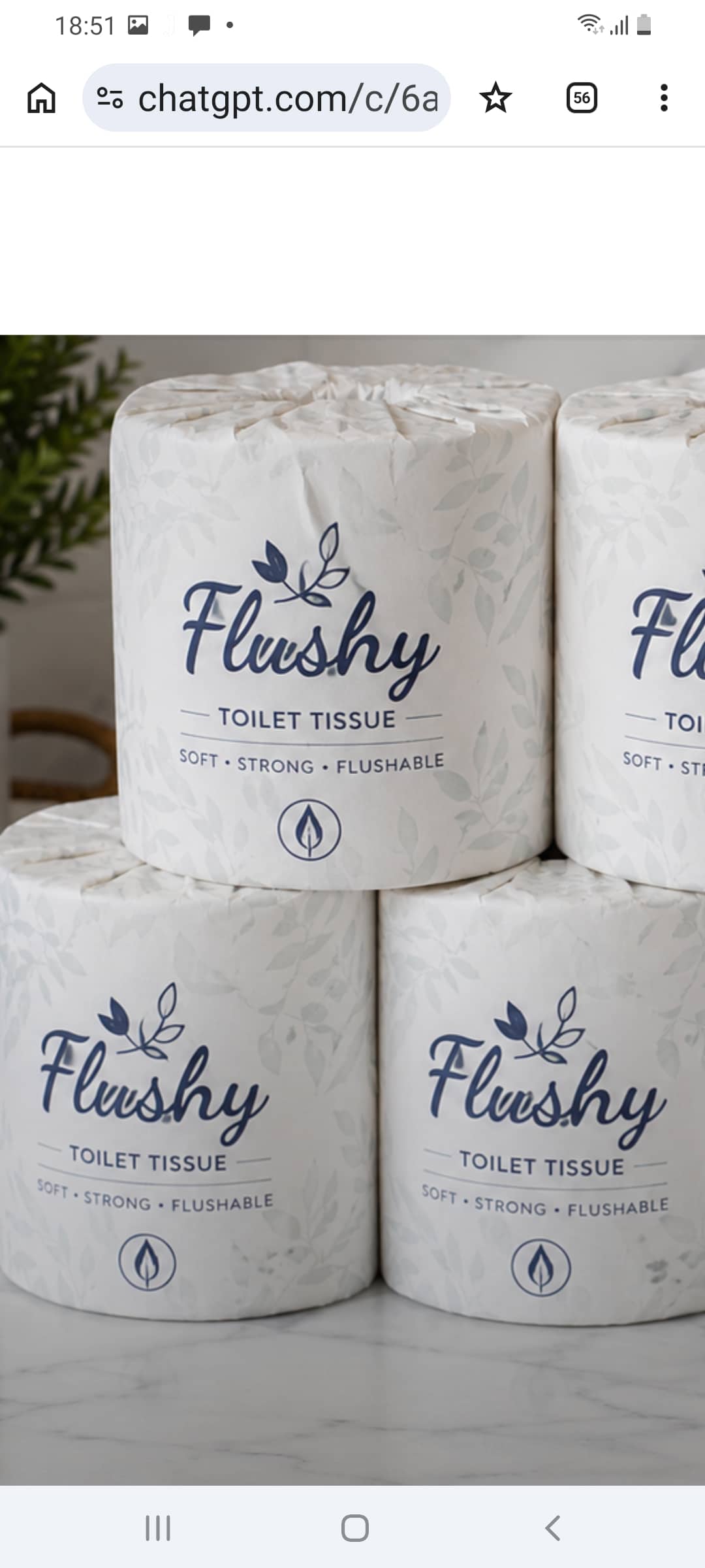 flushy "Pure Soft Septic Safe Tissue"