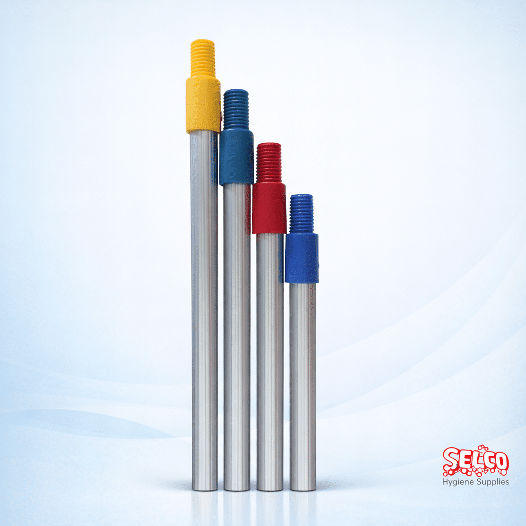 Alu Mop Handle and Plastic Mop Holder Size: Each - Janitorial Cleaning Tool