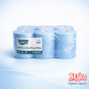 Autocut Hand Towel System Roll Blue & White - Professional Hygiene Roll Towel