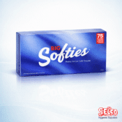 Mansize facial tissue big softies cotton soft - 24 boxes - 275mm