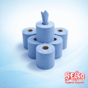 Centerpull Wipe Blue- Wiper roll- The Original Wiper - 2 Ply