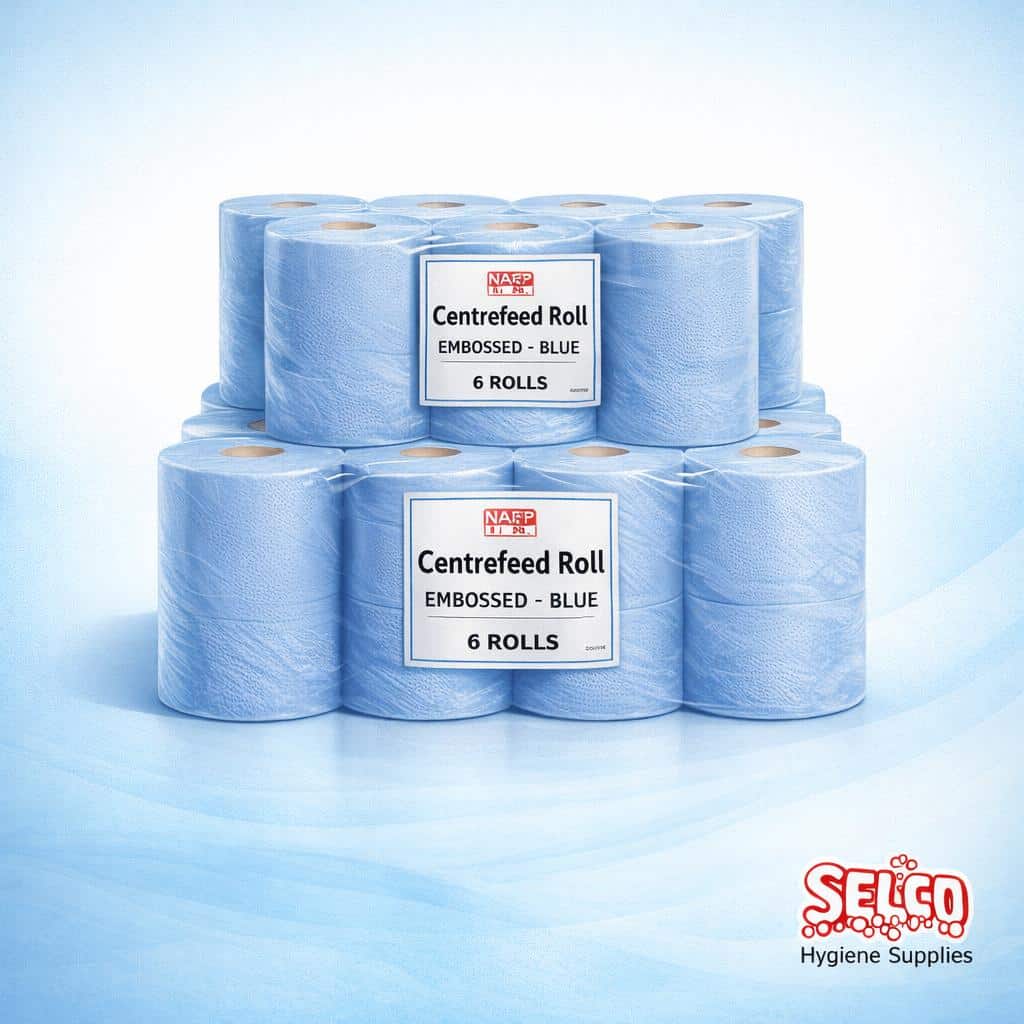 Centerpull Wipe Blue- Wiper roll- The Original Wiper - 2 Ply - Image 2