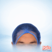 Hairnets Nylon Blue : Disposable Hygienic Hair Net - 96 Pack