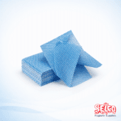 J Type Cleaning Cloths Blue - 50 Pk - Hospital Cleaning Cloth