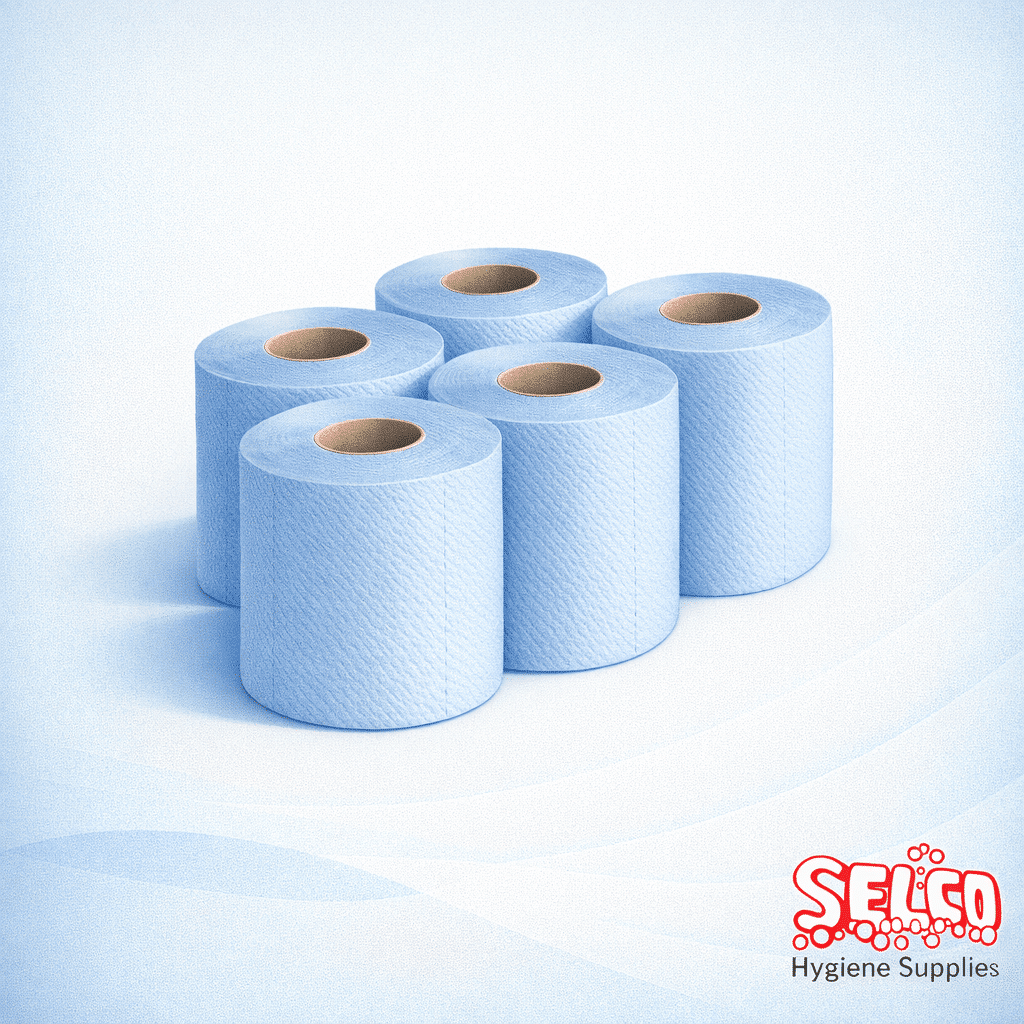 Centrefeed Wiper Blue Rolls Catex 10x6pk 2ply -Best Deal - 6 Rolls - Image 2