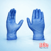 Professional gloves vinyl blue 100 Pk - Commercial Supply