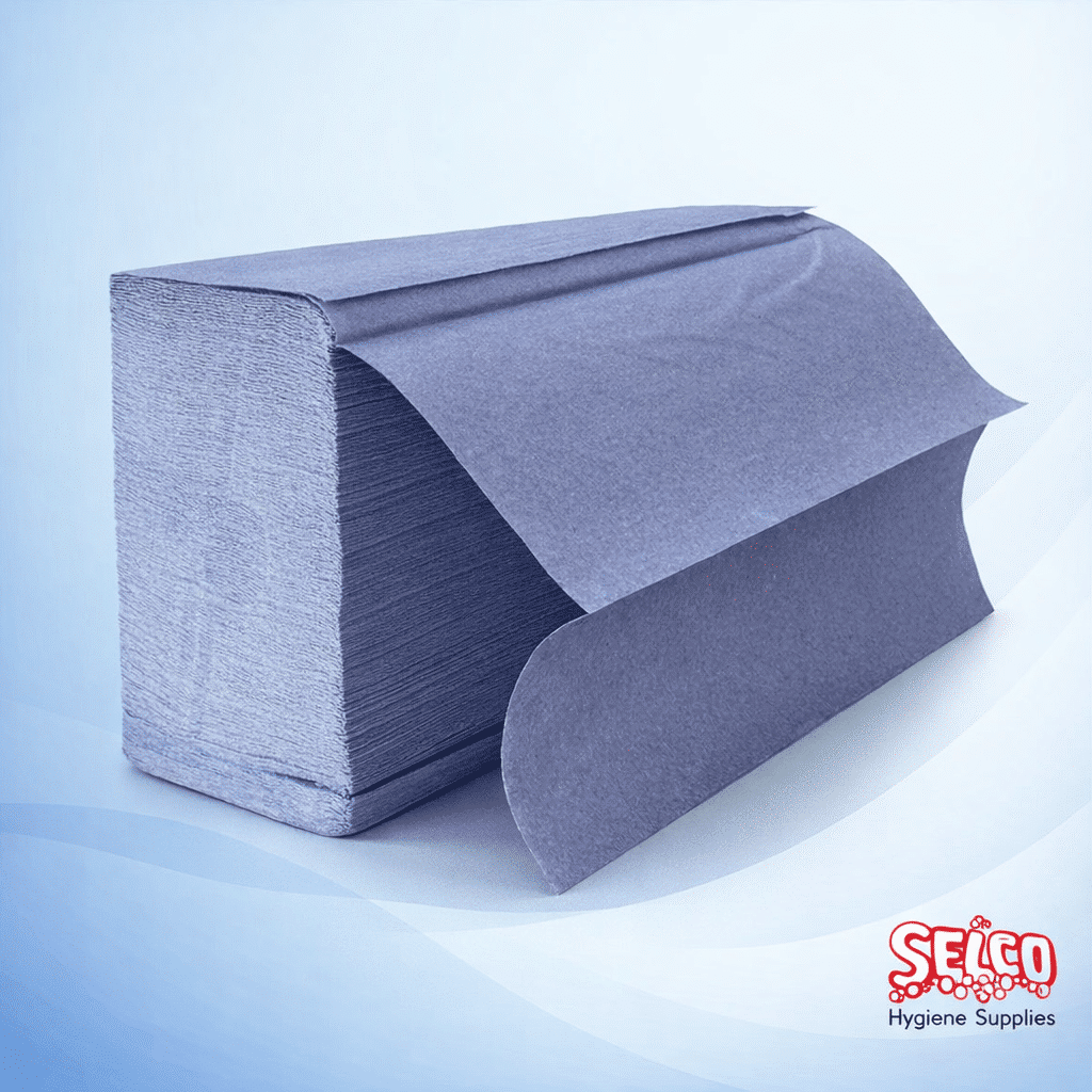 FREE Paper Towel Dispenser With - Z Fold Hand Towels Blue - white - Image 2