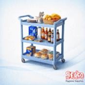 Catering Trolley Multipurpose Cart - 3 Shelf - 98cm - 88cm