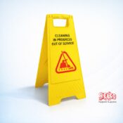 Alternative view of Caution Wet Floor Safety Sign - Washroom Essential
