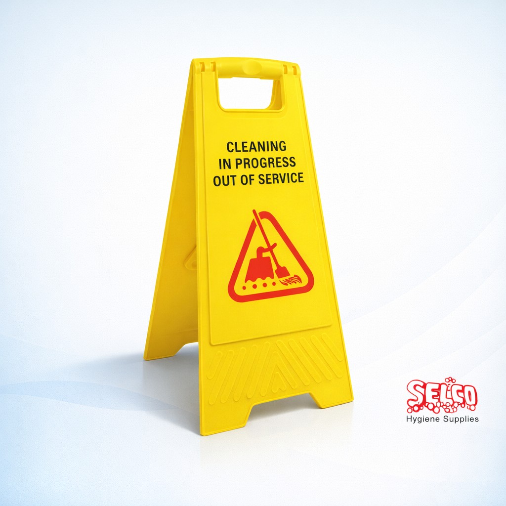 Caution Wet Floor Safety Sign - Washroom Essential - Image 2