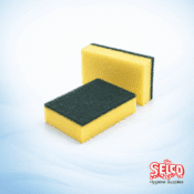 Cleaning Sponge Scourer 10 Pack - Pot Scrub Sponge - Green