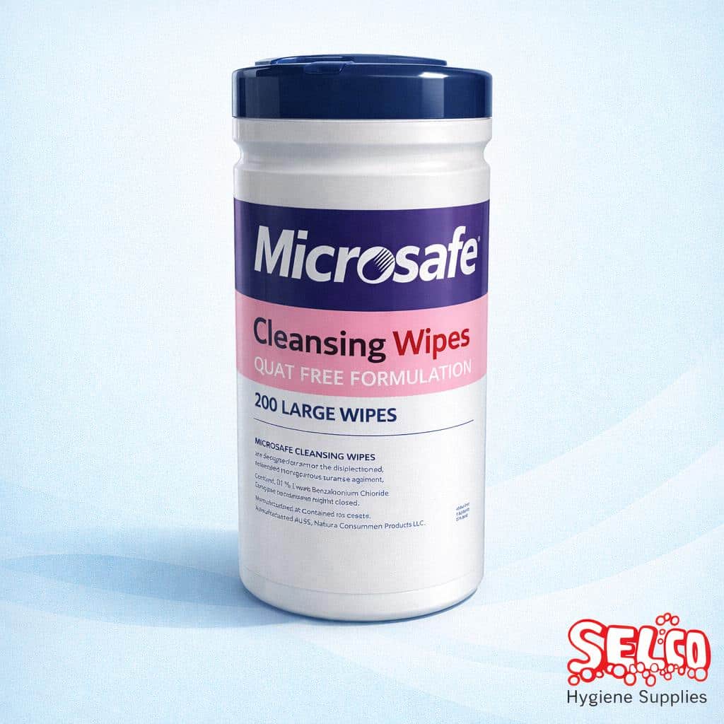 Cleansing Wet Wipes - Quat Free - 200 Tub - 200 Wipes