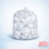 Clear Compactor Sack on Roll 29 x 38 x 40 - 4 Rolls - 25 bags