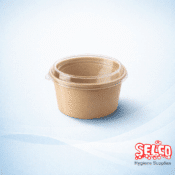 Salad Bowl Lid 750 & 1000cc Round Clear Pulp Bowl - 6x25