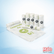 Ivory Green Biodegradable - Compostable Bin Bag Strong Food Waste - 100% BioDegradable