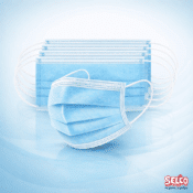 Disposable face mask with ear loop - Commercial Supply