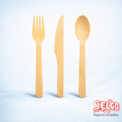 Deli Wooden Spoons, Knives, Forks, - Bio Degradable & Compostable