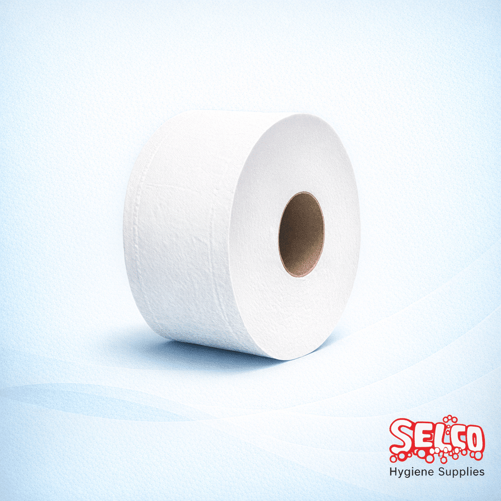 Easy Flush Mini Jumbo Toilet Paper Roll 2ply Soft PC Tissue