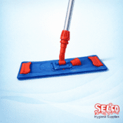 Flat Mop Frame with Flap and Pocket Holder - Commercial Supply