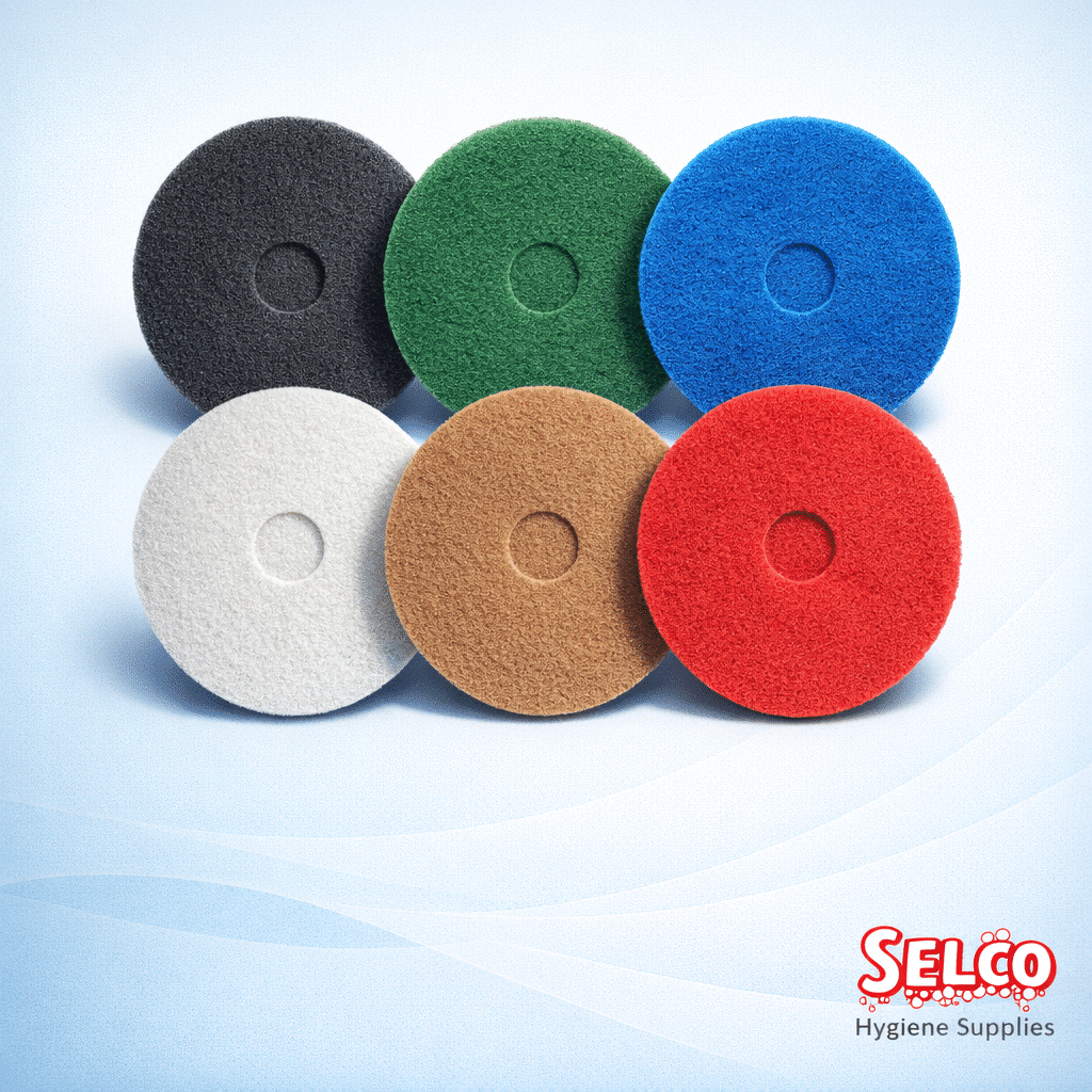 13" 17" & 20" Floor Machine Cleaning Pads All Colours - 85mm