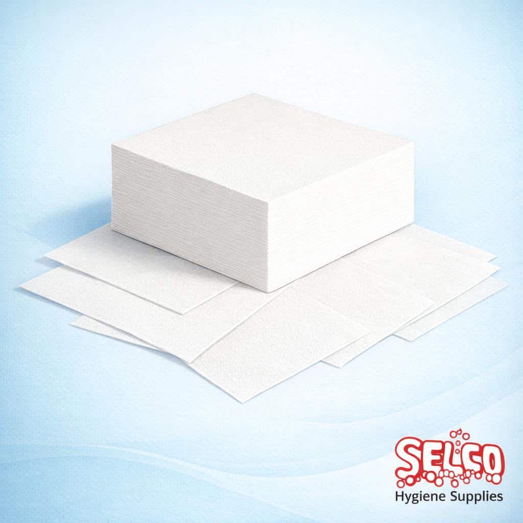 White Serviette Napkin 2ply 33cm Lunch Napkin-Best Deal- Free Napkins - Image 2