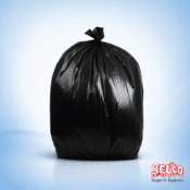 Heavy Duty Black Bin Bags - Waste Management Supply
