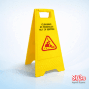 Caution Closed for Cleaning Sign Wet Floor - Cleaning Caution Sign