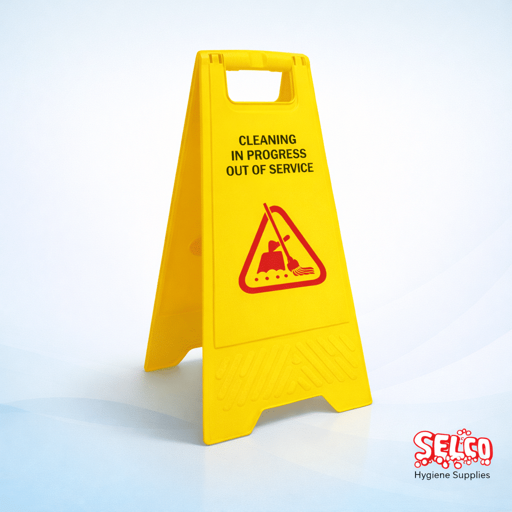 Caution Closed for Cleaning Sign Wet Floor - Cleaning Caution Sign