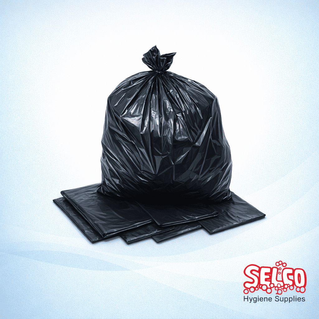 38 X 40 INCH Compactor Sack Bags - 100 per case - Black